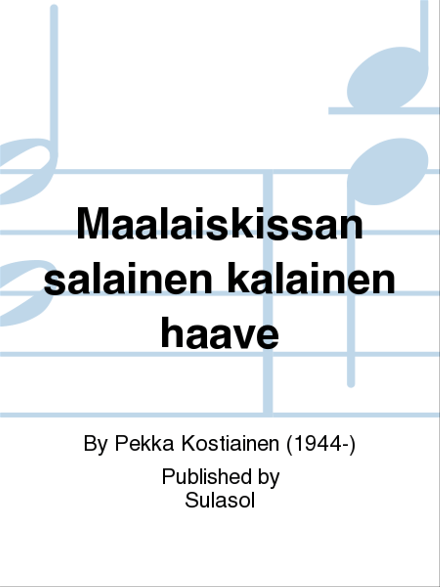 Maalaiskissan salainen kalainen haave Women's Choir scores gallery preview page 1