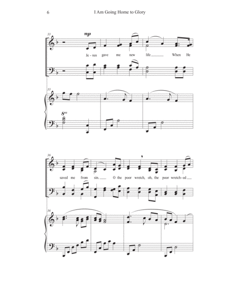 I Am Going Home To Glory (SATB)