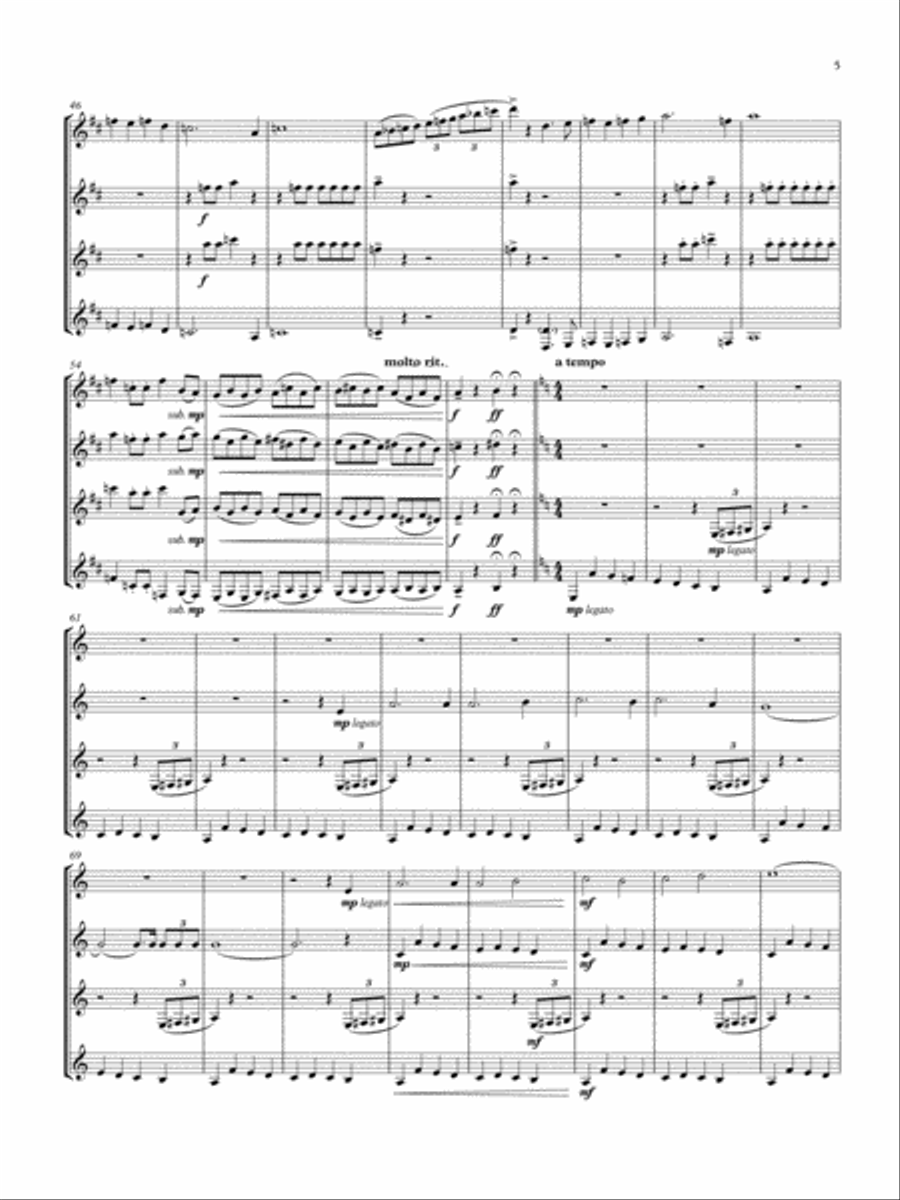 American Salute Woodwind Quartet scores gallery preview page 5