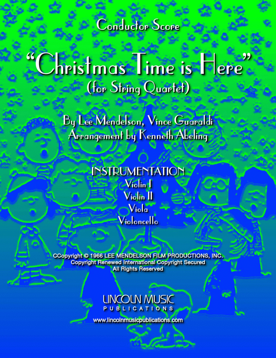 Christmas Time Is Here String Quartet scores gallery preview page 1