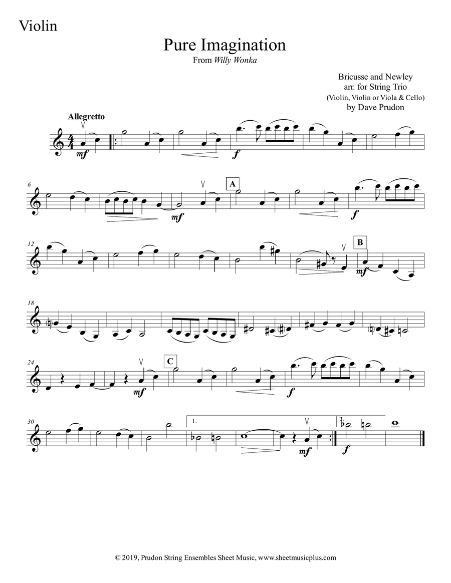 Pure Imagination String Trio scores gallery preview page 3