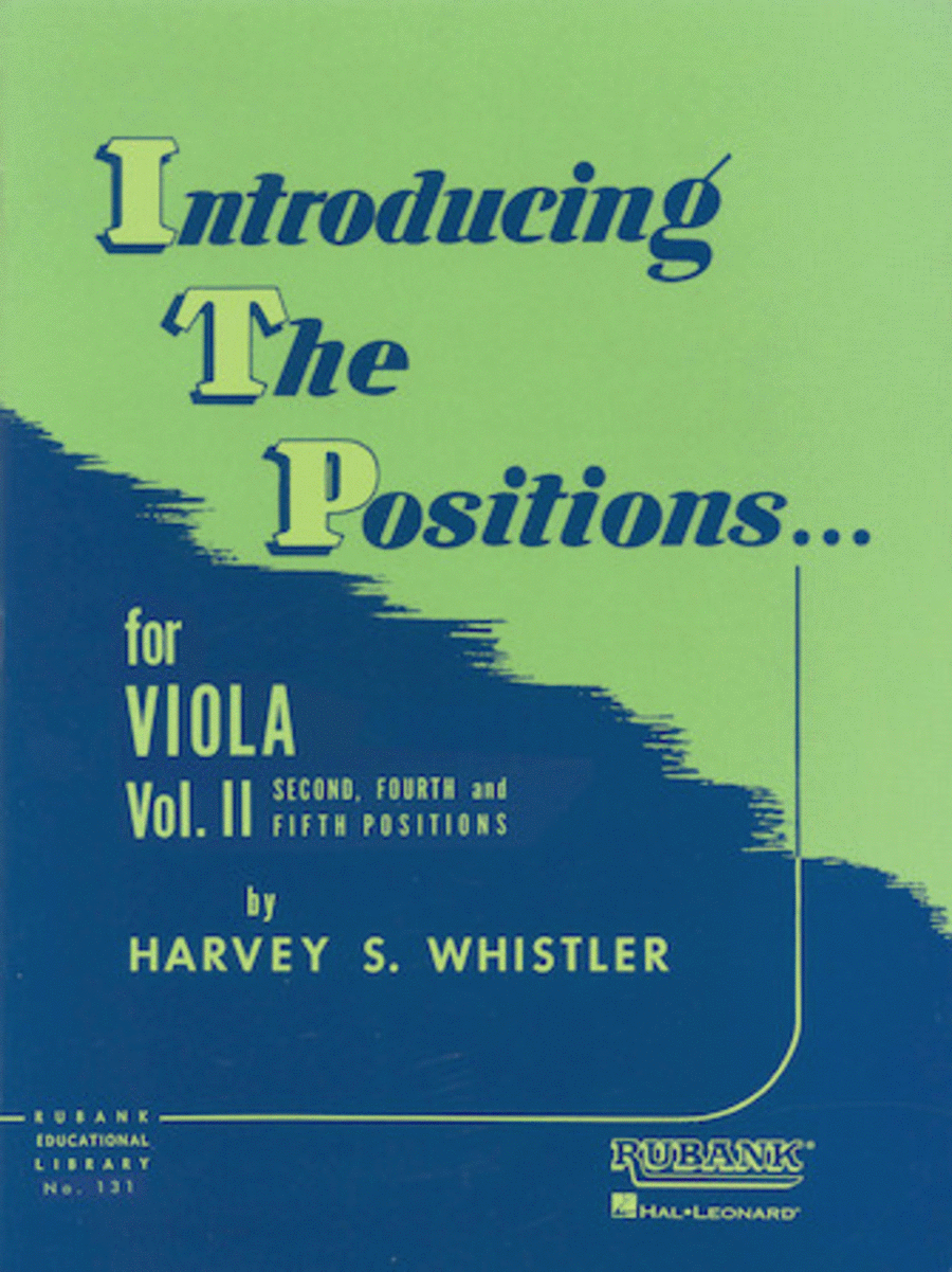 Introducing The Positions Viola  Vol2 2nd, 4th and 5th Positions