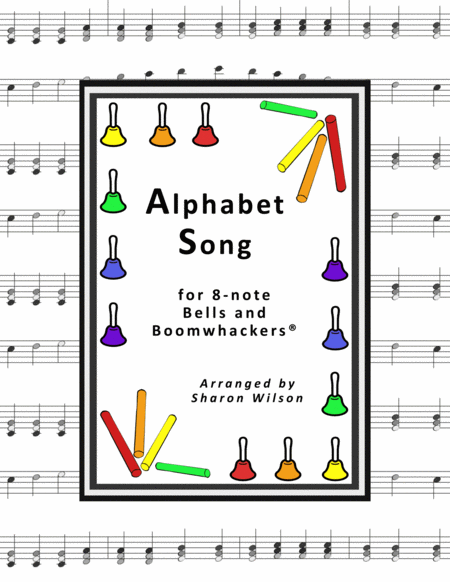 Alphabet Song for 8-note Bells and Boomwhackers® (with Black and White Notes) image number null