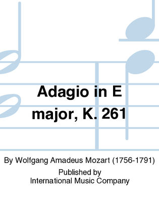 Book cover for Adagio In E Major, K. 261