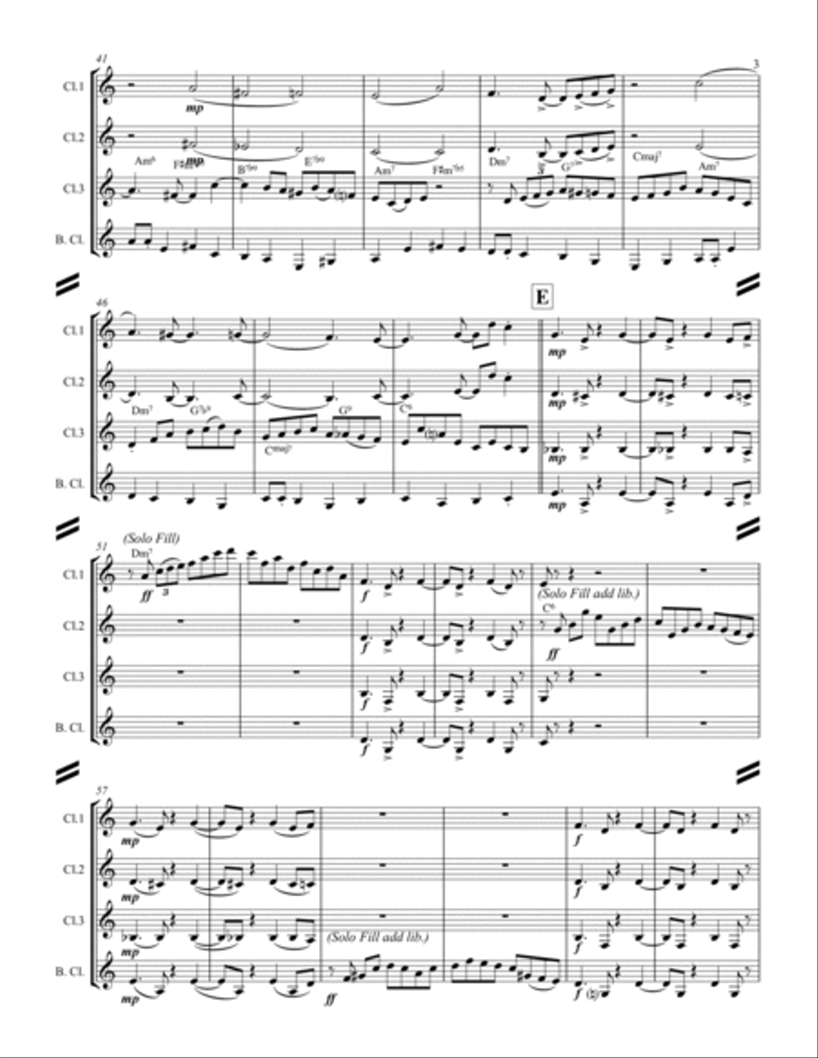 Lullaby Of Birdland Woodwind Ensemble scores gallery preview page 4