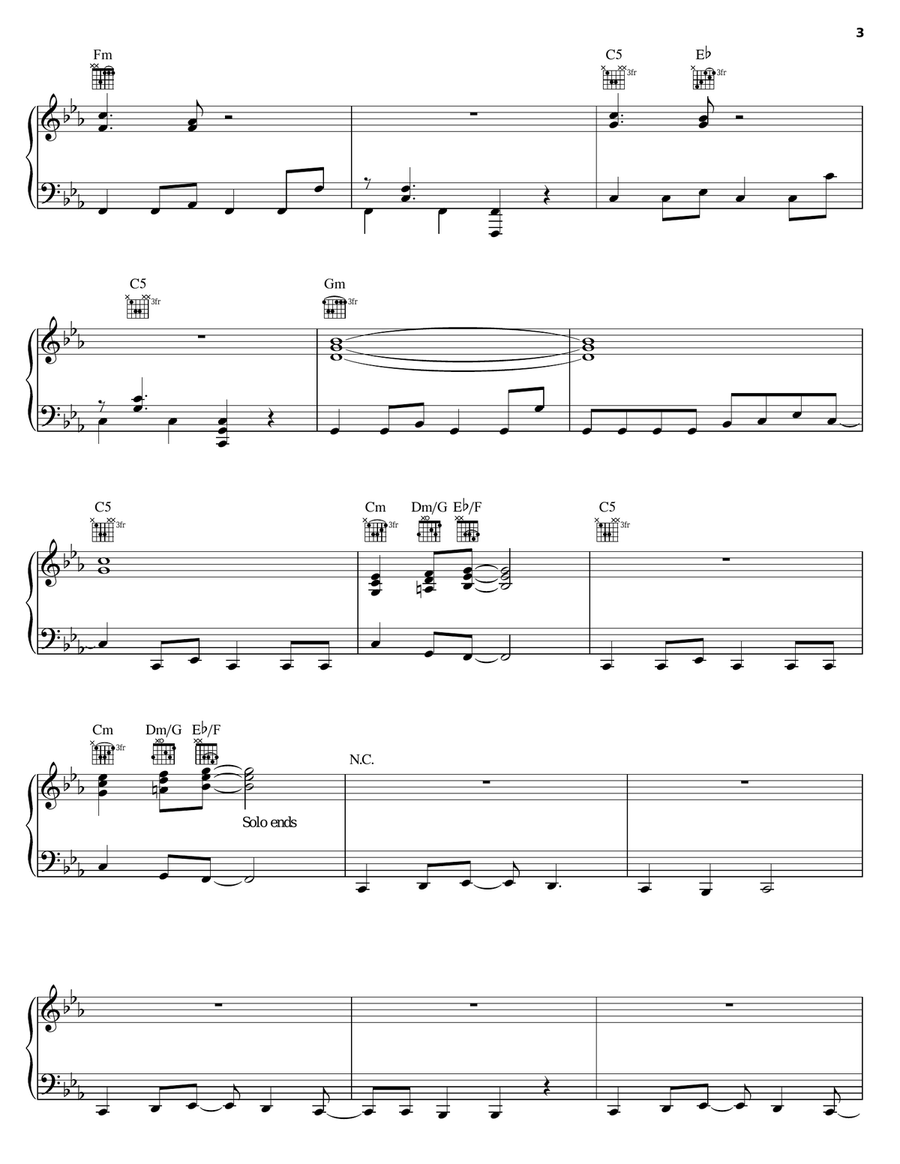 Velcro Fly Piano, Vocal, Guitar scores gallery preview page 3
