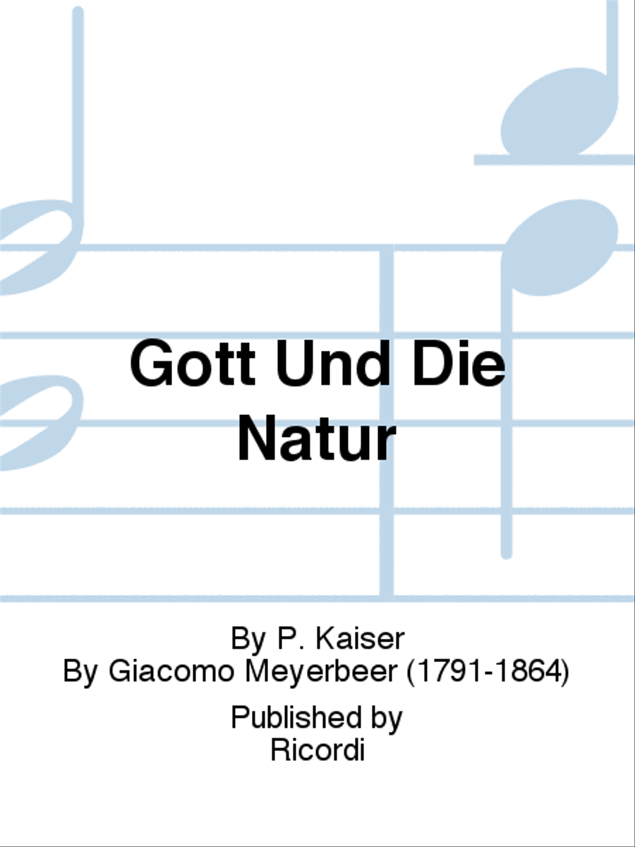 Gott Und Die Natur Gott Und Die Natur Mixed Choir scores gallery preview page 1