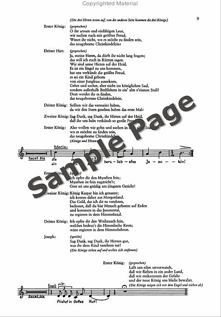 Christkinld-kumedi Speaking Part SSAATB scores gallery preview page 10