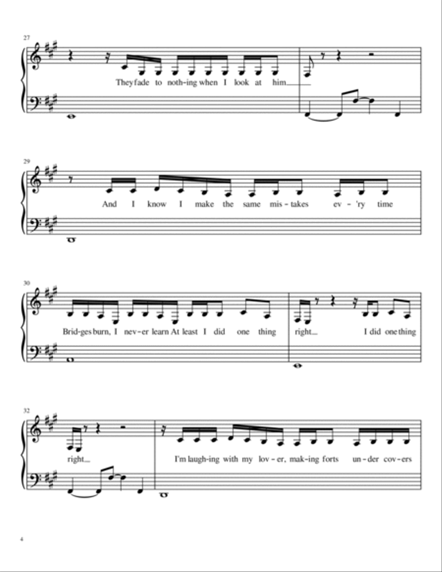 Call It What You Want Call It What You Want Piano Solo scores gallery preview page 4