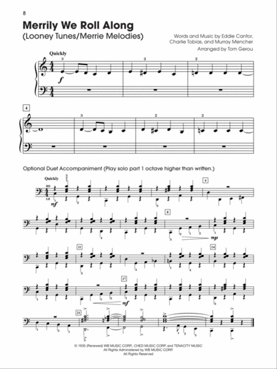 5 Finger Cartoon Party 5 Finger Cartoon Party Easy Piano scores gallery preview page 4