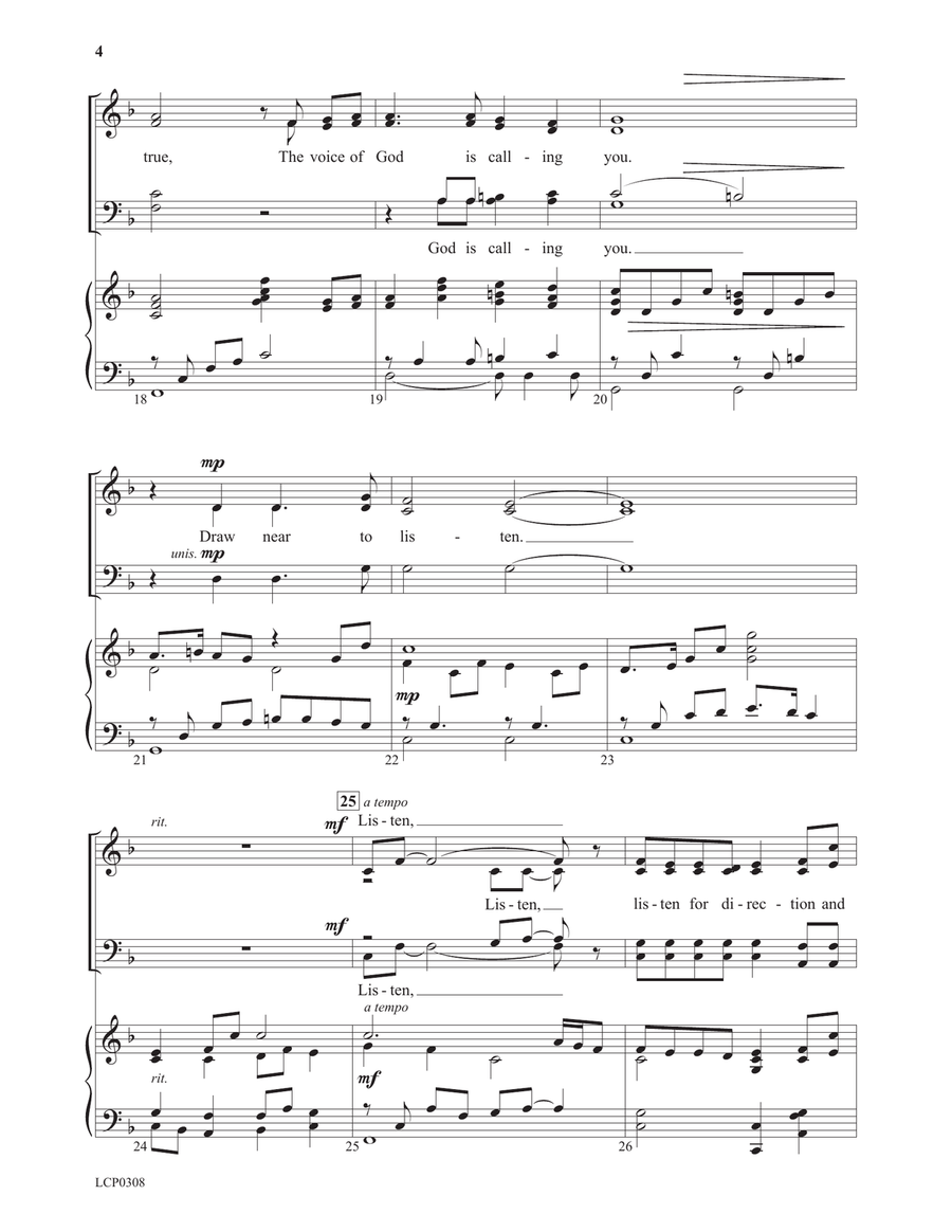 Draw Near to Listen Draw Near to Listen 4-Part scores gallery preview page 4