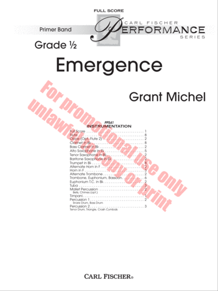 Emergence Concert Band scores gallery preview page 2