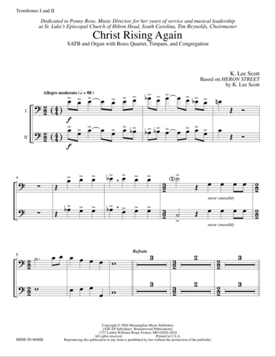 Christ Rising Again Choir scores gallery preview page 5
