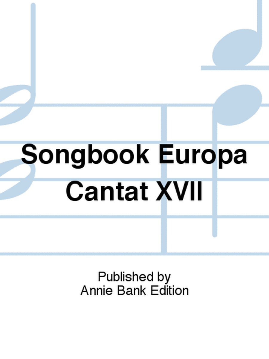 Songbook Europa Cantat XVII