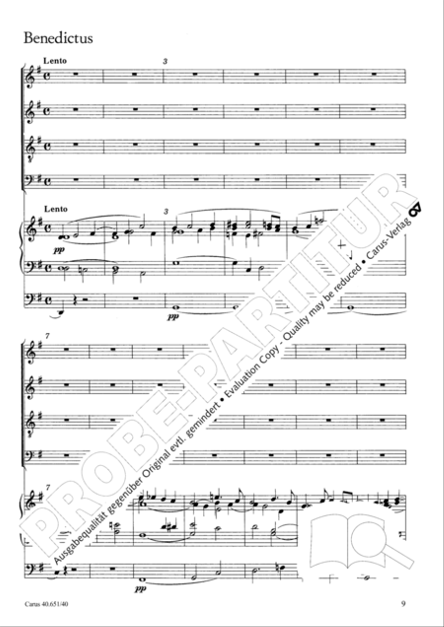Sanctus, Benedictus and Agnus Dei 4-Part scores gallery preview page 10