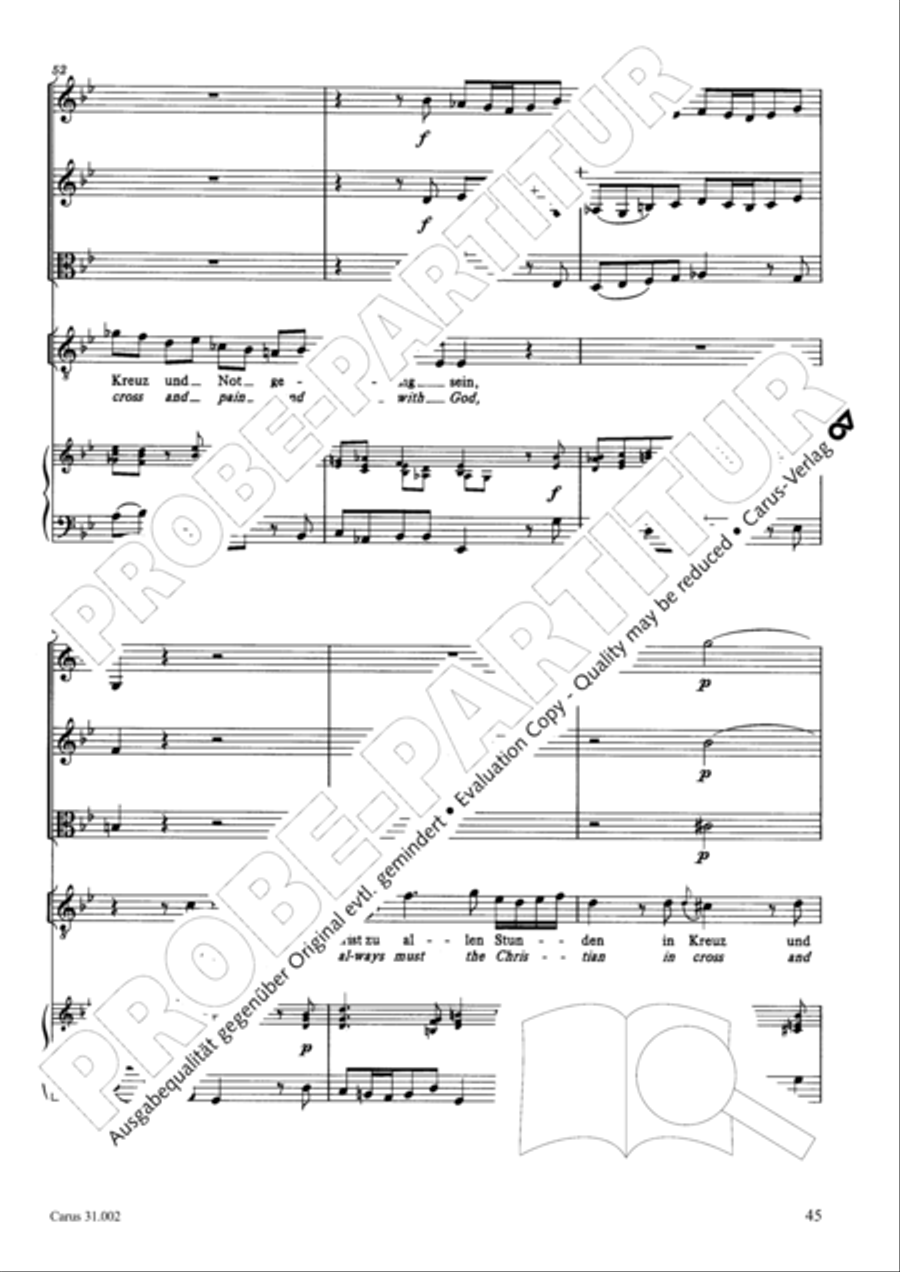O God, from heaven look on us (Ach Gott, vom Himmel sieh darein) ATB scores gallery preview page 46