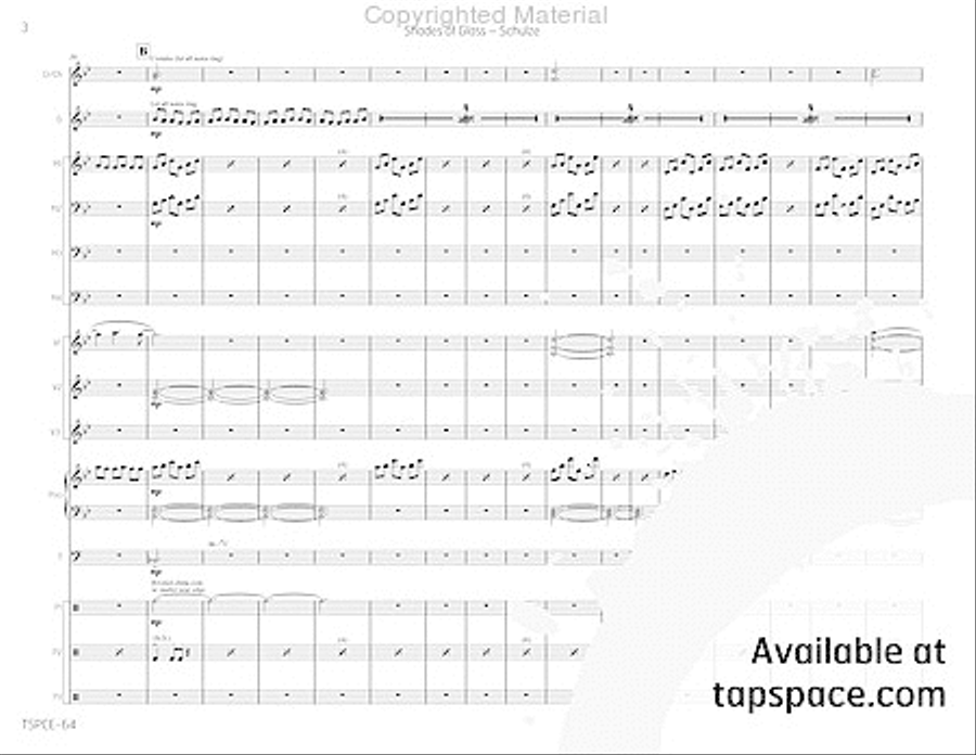Shades of Glass Percussion Ensemble scores gallery preview page 7
