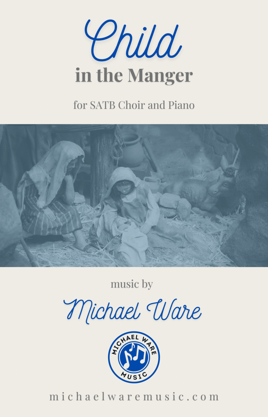 Child in the Manger (SATB) 4-Part scores gallery preview page 1