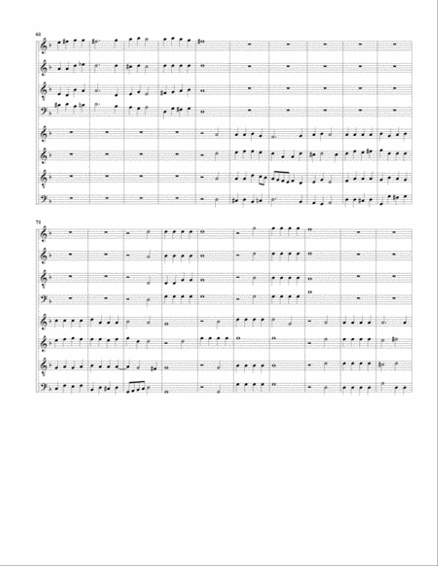 La Negrona a8 (Canzoni da suonare,1616, no.18) (arrangement for 8 recorders) Recorder scores gallery preview page 4