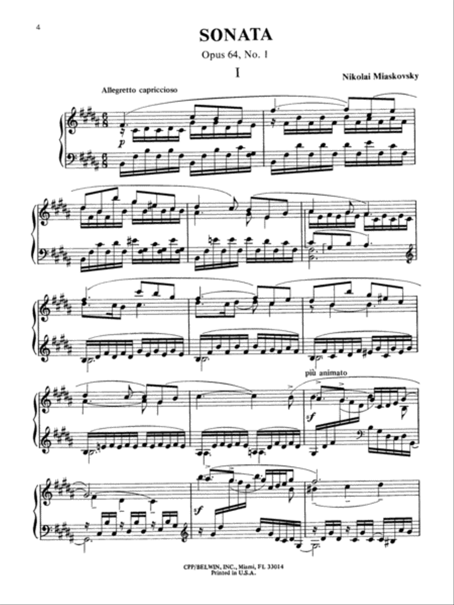 Three Sonatas Piano Solo scores gallery preview page 5
