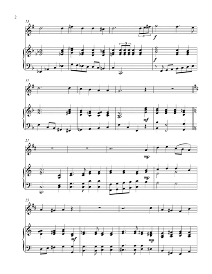 Our Eternal Father (treble Bb instrument solo) Piano scores gallery preview page 3