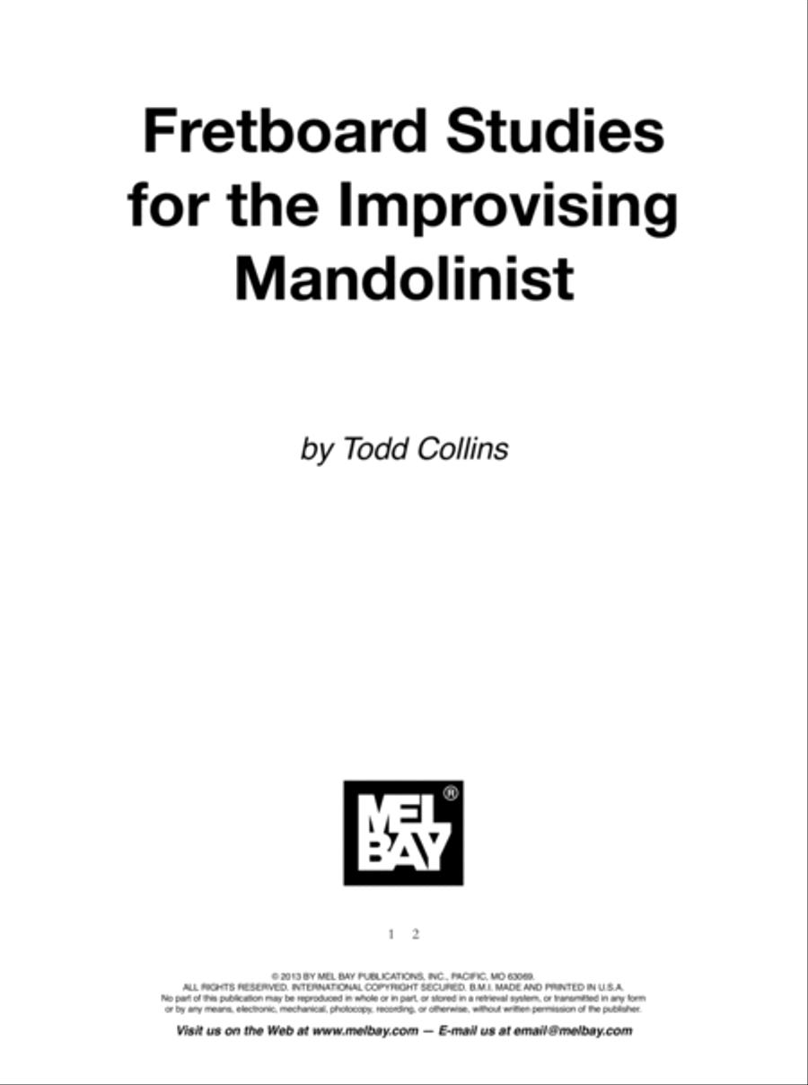 Fretboard Studies for the Improvising Mandolinist Mandolin scores gallery preview page 7