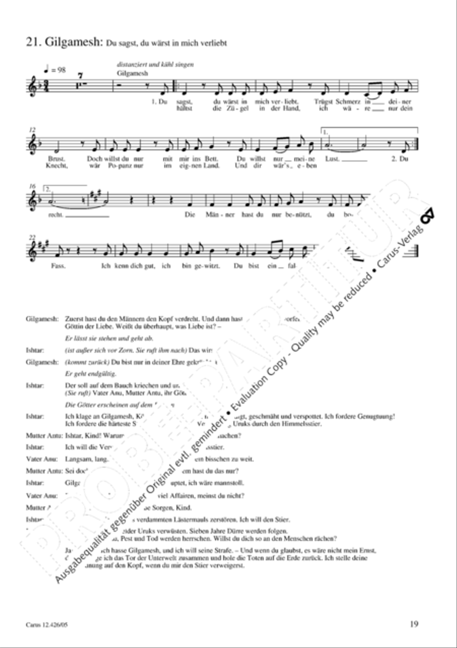 Gilgamesh - Konig von Uruk 3-Part scores gallery preview page 20
