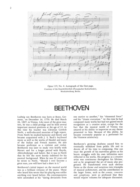Beethoven -- Eleven Bagatelles, Op. 119 for the Piano