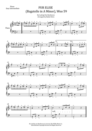 Fur Elise (bagatelle In A Minor), Woo 59