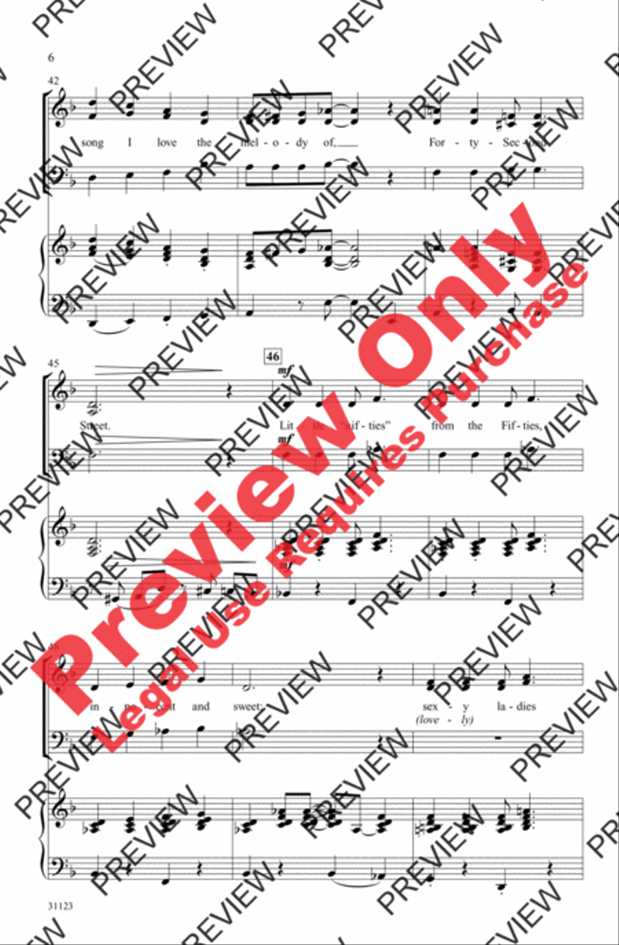 Forty-Second Street 3-Part scores gallery preview page 6