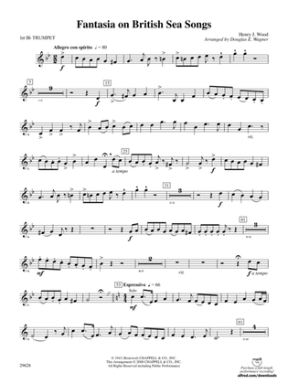 Fantasia on British Sea Songs: 1st B-flat Trumpet