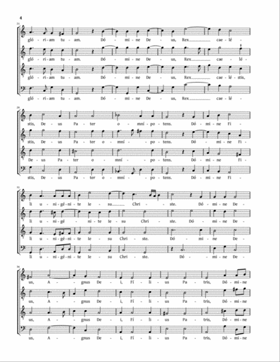 Missa Laudate Dominum a 4 (Steuerlein) 4-Part scores gallery preview page 4