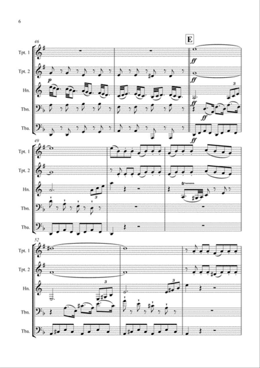 The Barber of Seville - Brass Quintet Brass Quintet scores gallery preview page 6
