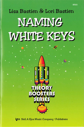 Book cover for Bastien Theory Boosters: Naming White Keys