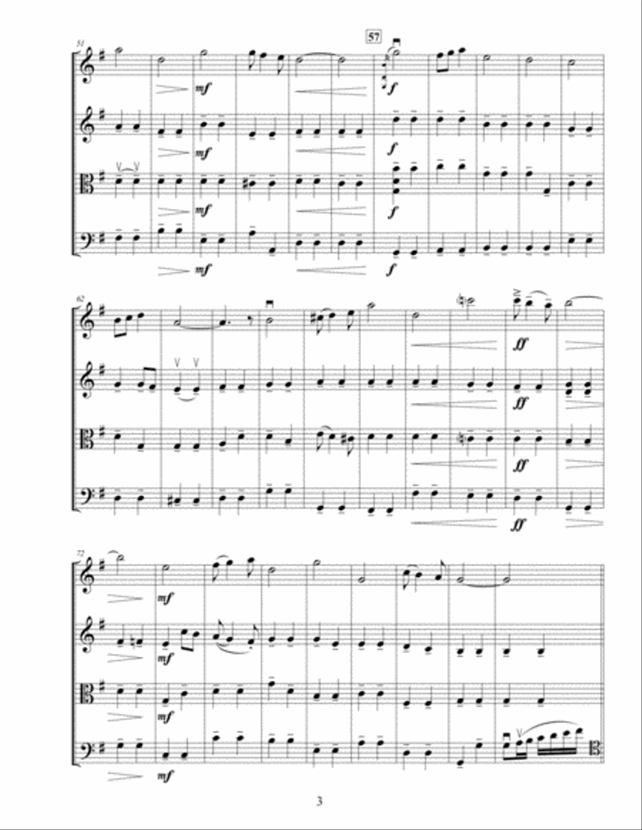 Pomp and Circumstance - String Quartet String Quartet scores gallery preview page 5