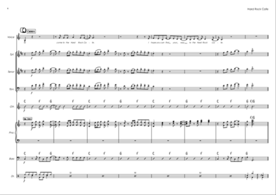 Hard Rock Cafe Jazz Ensemble scores gallery preview page 4