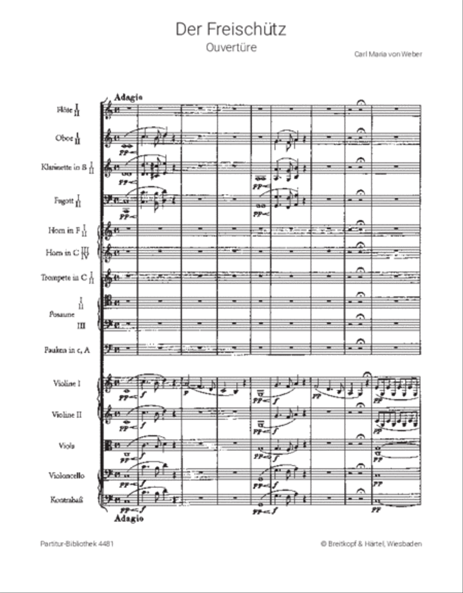 Der Freischütz Orchestra scores gallery preview page 2