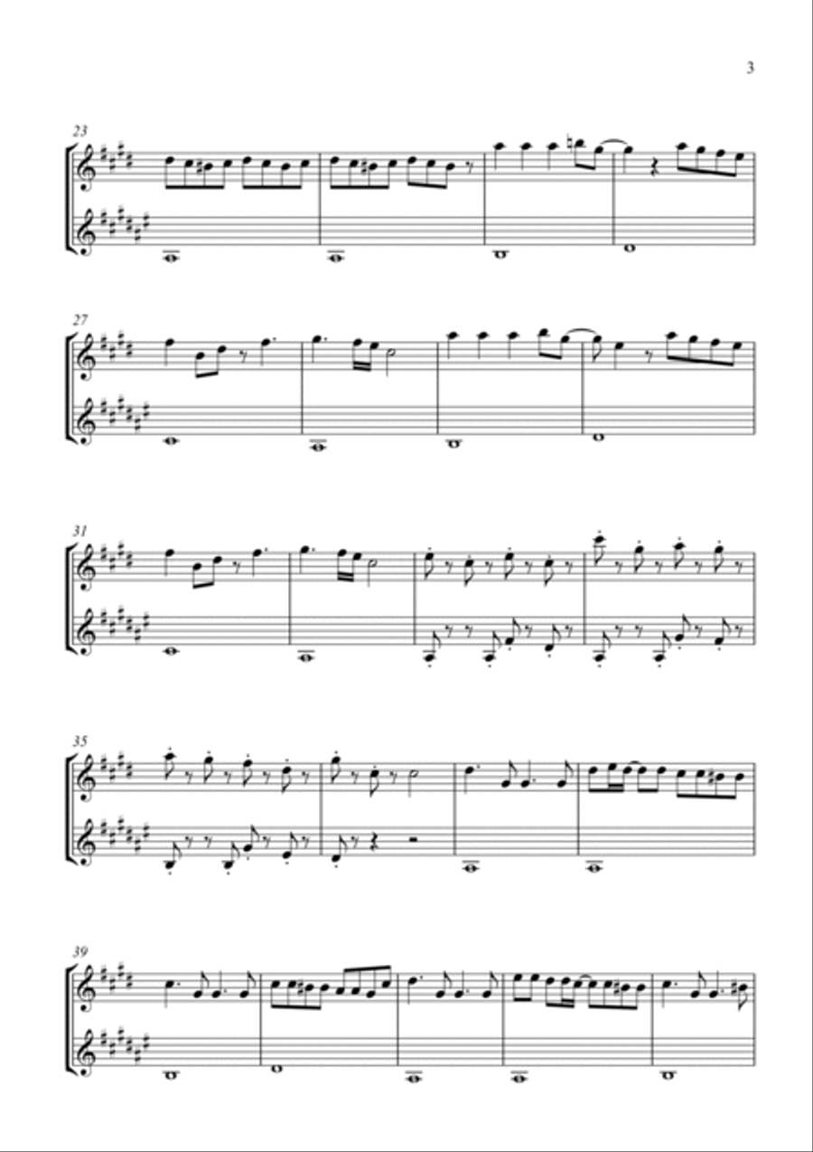 Bloody Mary Woodwind Duet scores gallery preview page 3