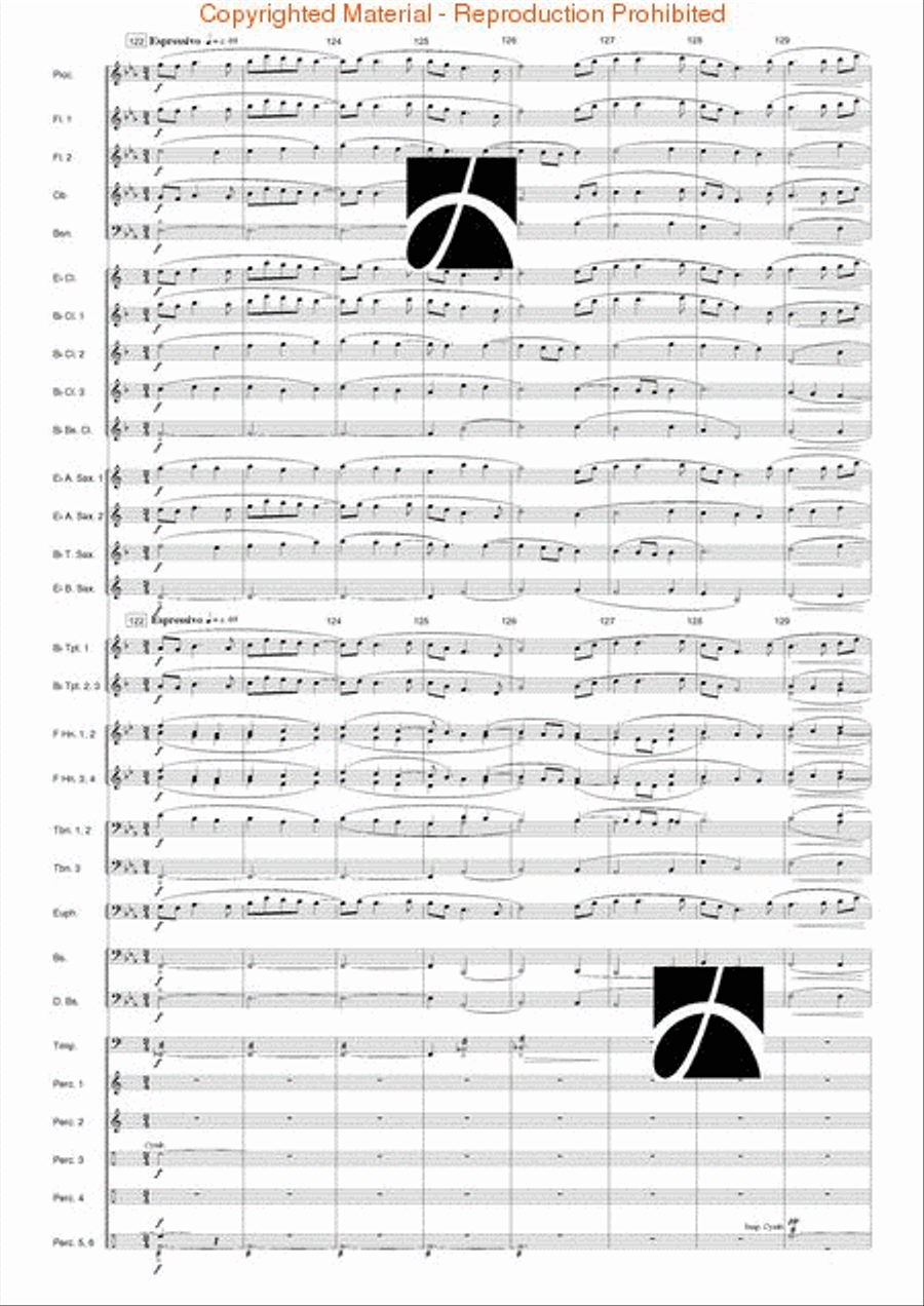 Hymn to the Infinite Sky Concert Band scores gallery preview page 26