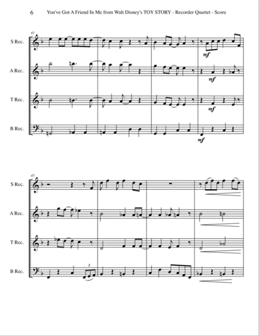 You've Got A Friend In Me Small Ensemble scores gallery preview page 6
