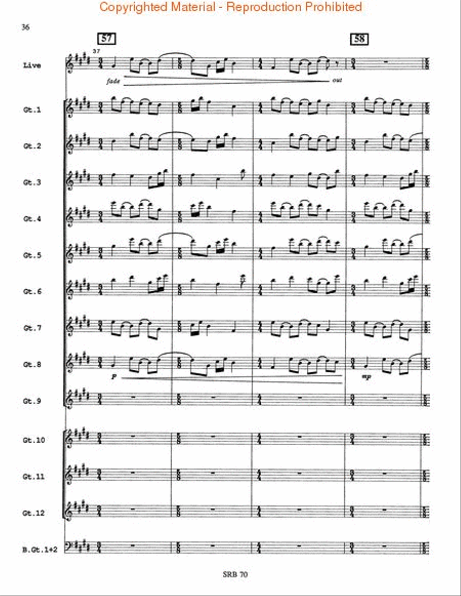 Electric Counterpoint Guitar Ensemble scores gallery preview page 3