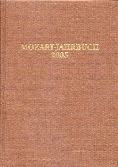 Mozart-Jahrbuch 2005