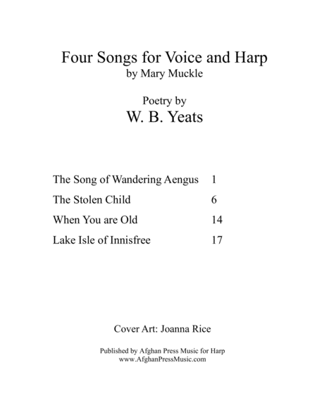 Four Songs for Harp and Voice