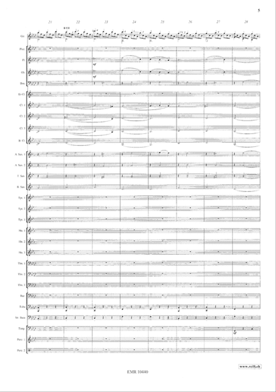 Jeux Interdits Concert Band scores gallery preview page 6