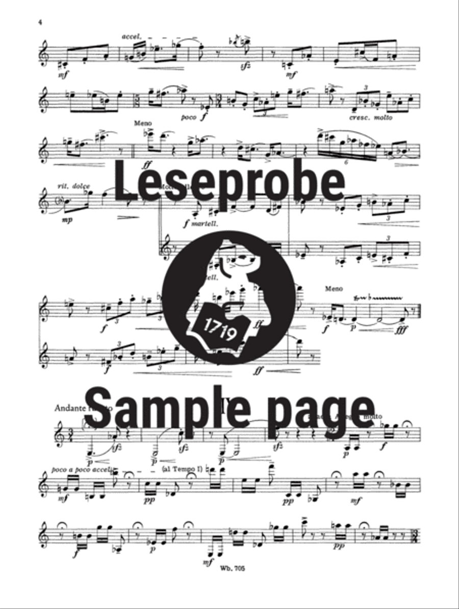 6 Bagatelles 6 Bagatelles Clarinet Solo scores gallery preview page 5