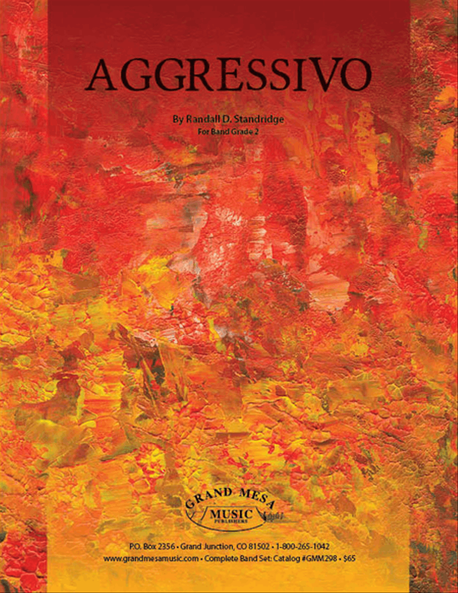 Aggressivo Concert Band scores gallery preview page 1