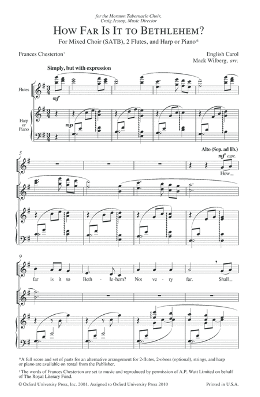 How far is it to Bethlehem? 4-Part scores gallery preview page 2
