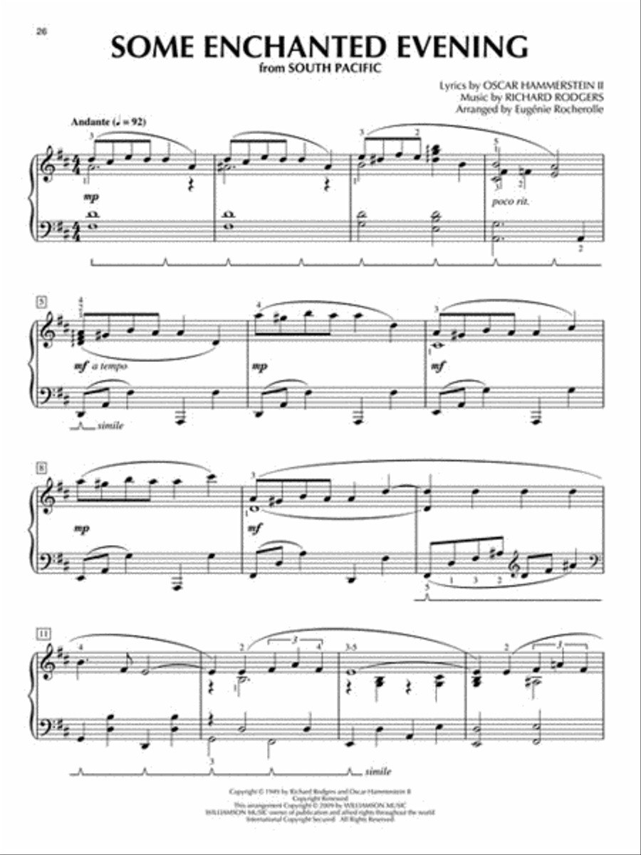 Rodgers & Hammerstein Selected Favorites Piano Solo scores gallery preview page 3