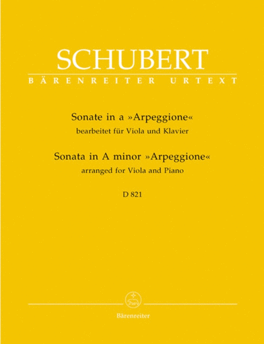Schubert - Sonata A Min D 821 Arpeggione Viola/Piano