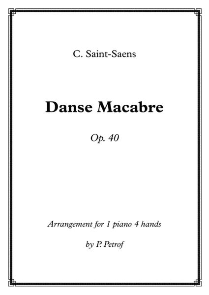 Camille Saint-Saens - "Dance Macabre" for 1 piano 4 hands image number null